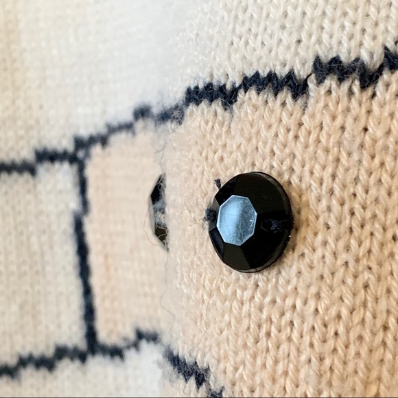 LORD & TAYLOR CONTEXT Navy Santa Sweater—SZ. Lg - Picture 13 of 16